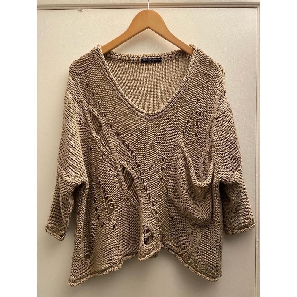 Brandy Melville 3/4 sleeve sweater/beach cover up
